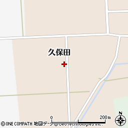 山形県酒田市久保田村南周辺の地図