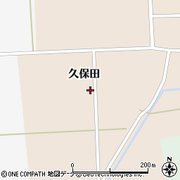 山形県酒田市久保田（村南）周辺の地図