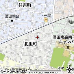 山形県酒田市北里町6-1周辺の地図