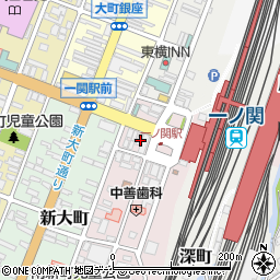 個室空間 湯葉豆腐料理 千年の宴 一ノ関西口駅前店周辺の地図