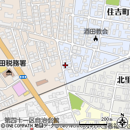 山形県酒田市住吉町20-3周辺の地図