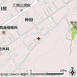 岩手県一関市三関仲田108-2周辺の地図