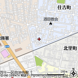 山形県酒田市住吉町20-20周辺の地図