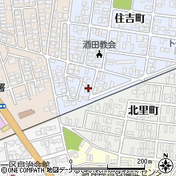山形県酒田市住吉町20-37周辺の地図