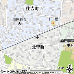 山形県酒田市北里町6-15周辺の地図