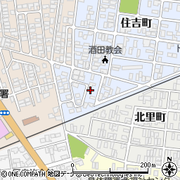 山形県酒田市住吉町20-36周辺の地図