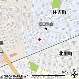 山形県酒田市住吉町20-35周辺の地図