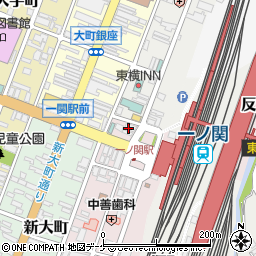 千年の宴 一ノ関西口駅前店周辺の地図