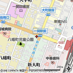 英智学館一関駅前校周辺の地図