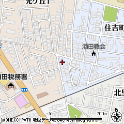 山形県酒田市住吉町20-7周辺の地図