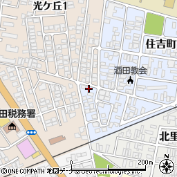 山形県酒田市住吉町20-9周辺の地図