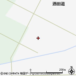 山形県酒田市新青渡（家際）周辺の地図