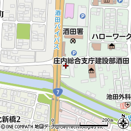 山形県酒田市上安町1丁目34周辺の地図