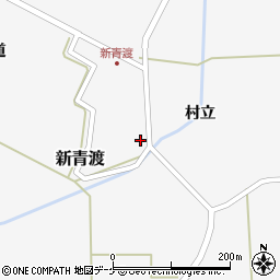 山形県酒田市新青渡村立周辺の地図