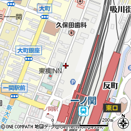 岩手県一関市上大槻街周辺の地図