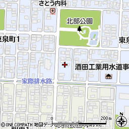 山形県酒田市東泉町2丁目2周辺の地図