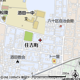 山形県酒田市住吉町11-2周辺の地図
