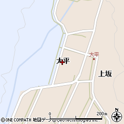 山形県酒田市生石（大平）周辺の地図