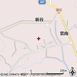 岩手県一関市千厩町磐清水新谷周辺の地図
