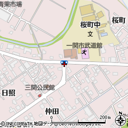 桜町中学校周辺の地図