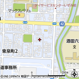 山形県酒田市東泉町2丁目16-14周辺の地図