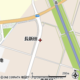 山形県酒田市中野曽根長新田周辺の地図