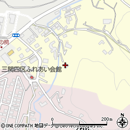 岩手県一関市狐禅寺（八郎沢）周辺の地図