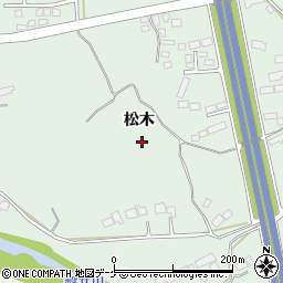 岩手県一関市赤荻松木周辺の地図