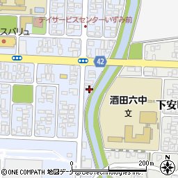 山形県酒田市東泉町2丁目18-2周辺の地図