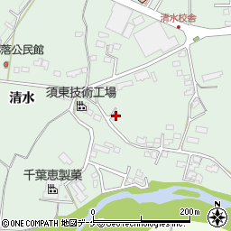 岩手県一関市赤荻清水151周辺の地図