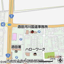 酒田河川国道事務所　道路管理課周辺の地図