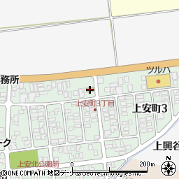 セブンイレブン酒田上安町店周辺の地図