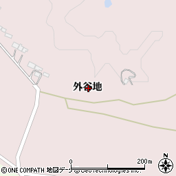 岩手県一関市厳美町外谷地周辺の地図