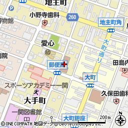 一関郵便局周辺の地図