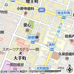 日本郵便一関郵便局周辺の地図
