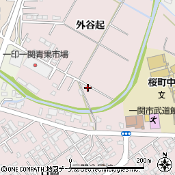 岩手県一関市三関外谷起8周辺の地図