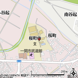 一関市立桜町中学校周辺の地図