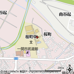 一関市立桜町中学校周辺の地図