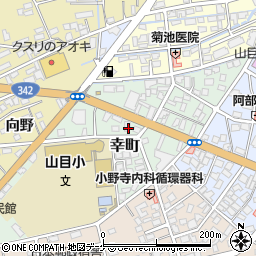 岩手県一関市幸町周辺の地図