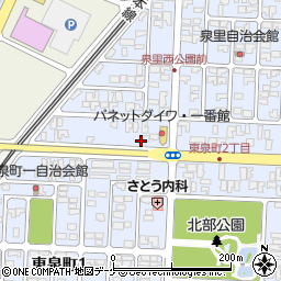 読売センター　酒田北部周辺の地図