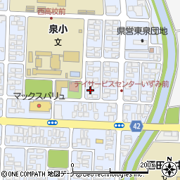 山形県酒田市東泉町4丁目7-14周辺の地図