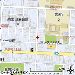 山形県酒田市東泉町周辺の地図