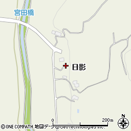 岩手県一関市滝沢日影52周辺の地図