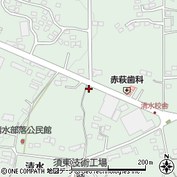 岩手県一関市赤荻清水125-1周辺の地図