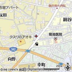 岩手県一関市寿町周辺の地図