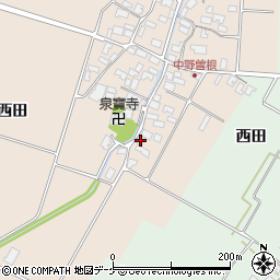 山形県酒田市中野曽根前田37周辺の地図