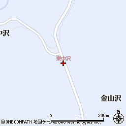 東中沢周辺の地図