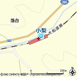 小梨駅周辺の地図
