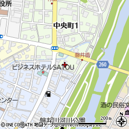 岩手県一関市中央町1丁目2-7周辺の地図