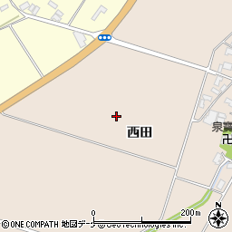 山形県酒田市中野曽根周辺の地図